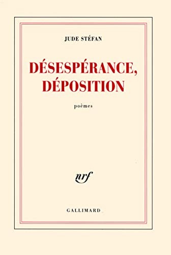 DESESPERANCE DEPOSITION, de Stéfan | portada del libro