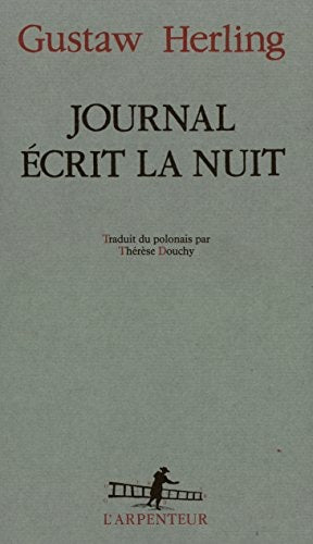 JOURNAL ECRIT LA NUIT, de Gustaw Herling-Grudziński | portada del libro