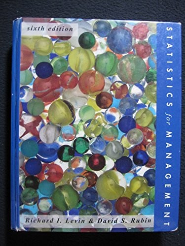 STATISTICS MANAGEMENT, de LEVIN | portada del libro