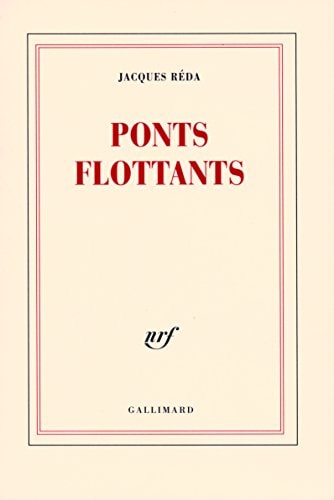 PONTS FLOTTANTS, de Réda | portada del libro