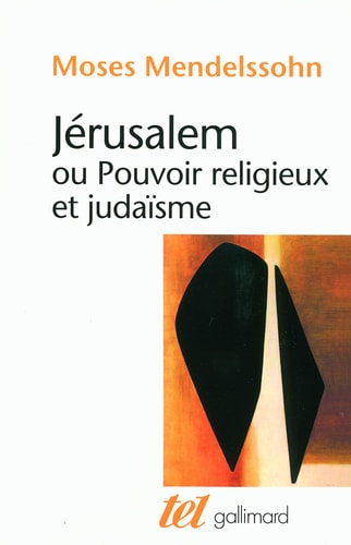 JERUSALEM OU POUVOIR RELIGIEUX ET JUDAISME, de Mendelssohn | portada del libro