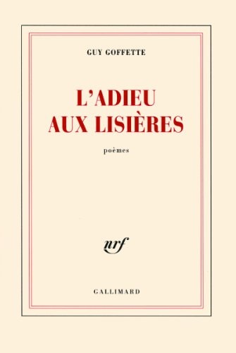 L'ADIEU AUX LISIERES, de Guy Goffette | portada del libro