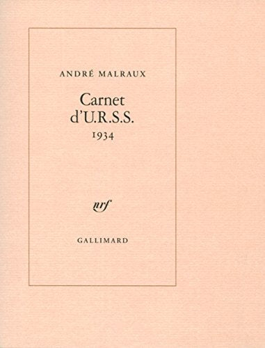 CARNET D'URSS 1934, de Malraux | portada del libro