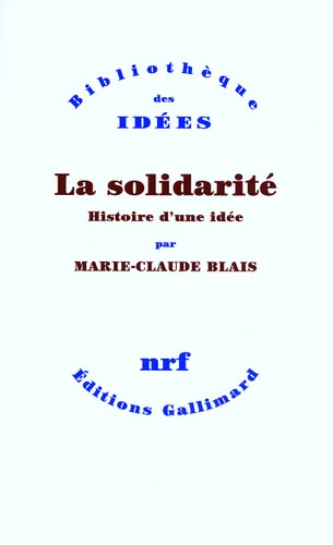LA SOLIDARITE, de Blais | portada del libro