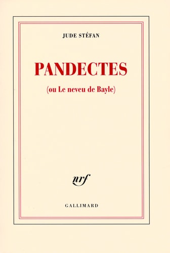 PANDECTES, de Stéfan | portada del libro