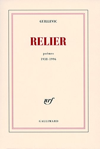 RELIER, de Guillevic | portada del libro