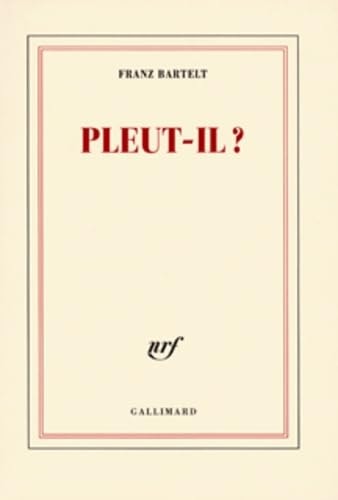 PLEUT-IL ?, de Bartelt | portada del libro