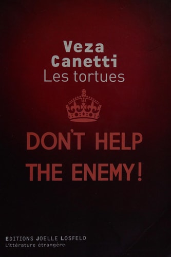LES TORTUES, de Veza Canetti | portada del libro
