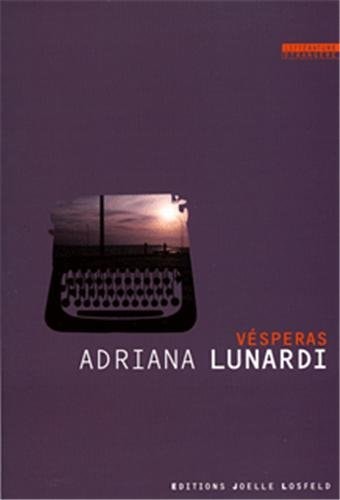 VESPERAS, de Adriana Lunardi | portada del libro