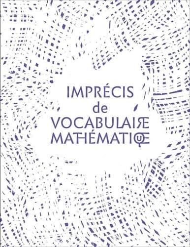 IMPRECIS DE VOCABULAIRE MATHEMATIQUE, de LARROCHE LEO#LA | portada del libro