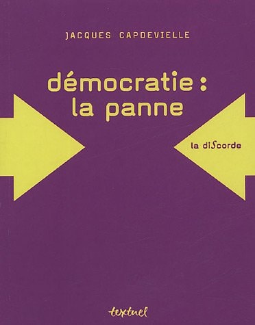 DEMOCRATIE LA PANNE, de JACQUES CAPDEVILLE | portada del libro