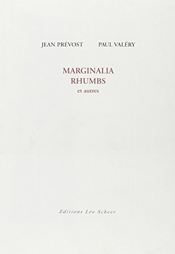 ARGINALIA RHUMBS ET AUTRES, de valery paul | portada del libro