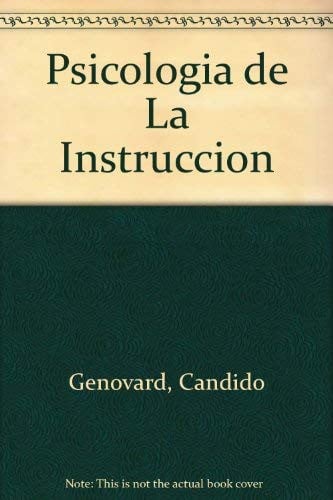 Psicolog¡a de la instrucción, de GENOVARD#GOTZENS | portada del libro