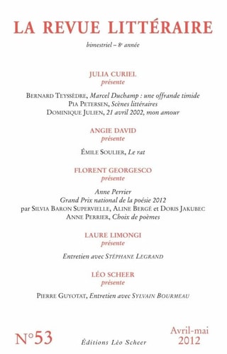 A REVUE LITTERAIRE N 53, de Julia Curiel | portada del libro