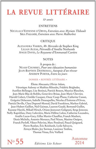 A REVUE LITTERAIRE N 55, de COLLECTIF | portada del libro