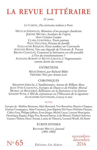 EVUE LITTERAIRE N 65, de COLLECTIF | portada del libro