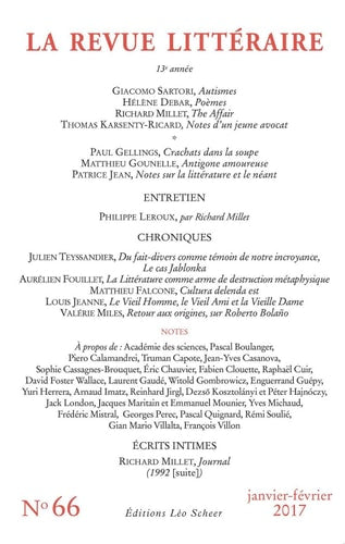 EVUE LITTERAIRE N 66, de COLLECTIF | portada del libro