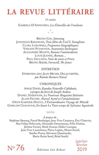 A REVUE LITTERAIRE N 76, de COLLECTIF | portada del libro