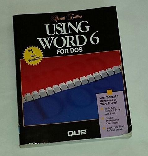 USING WORD 6 FOR DOS, de PFAFFENBERGER | portada del libro
