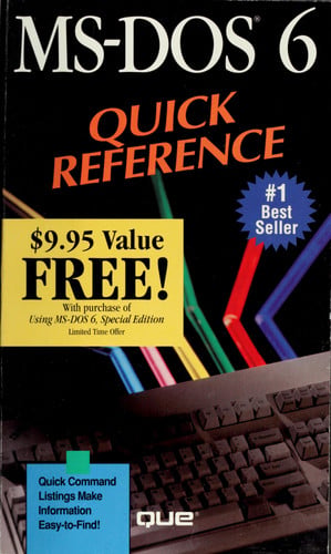 MS-DOS 6 QUICK REFERENCE, de NEUMAN | portada del libro