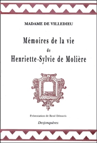 MEMOIRE DE LA VIE D'HENRIETTE-SYLVIE DE MOLIERE, de MADAME DE VILLEDIEU | portada del libro