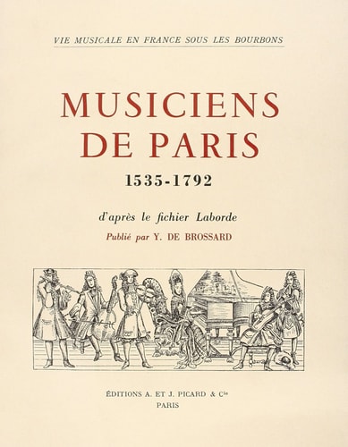 USICIENS DE PARIS, 1535-1792. (ECB), de Anonyme | portada del libro