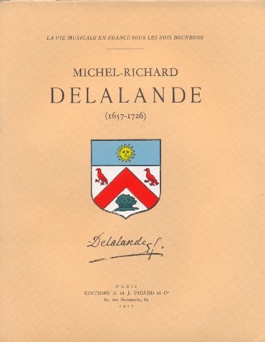ICHEL-RICHARD DELALANDE. 1657-172 (ECB), de Dufourcq | portada del libro