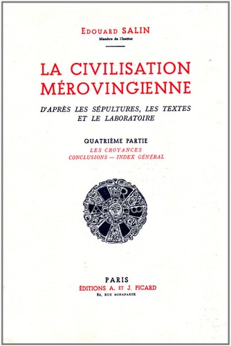 A CIVILISATION MEROVINGIENNE. TOM (ECB), de Édouard Salin | portada del libro