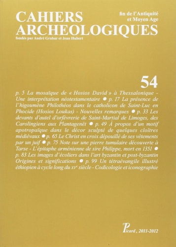 AHIERS ARCHEO 54 FIN ANTIQ ET MOYEN AGE, de Collectif | portada del libro