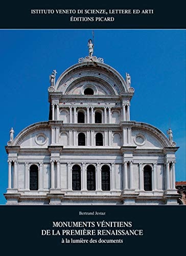 ONUMENTS VENITIENS DE LA PREMIERE (ECR), de Bertrand Jestaz | portada del libro