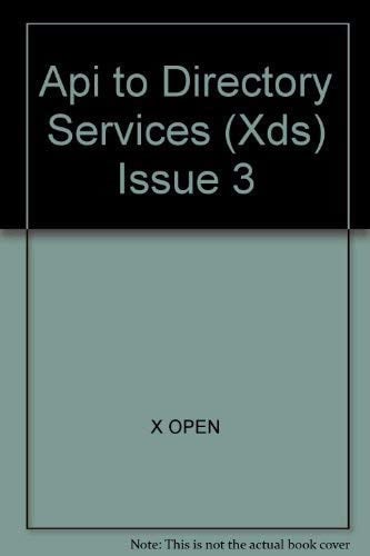 API DIRECTORY SERVICES, de OPEN | portada del libro