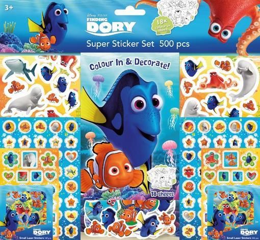 SUPER SET DE PEGATINAS DE DORY | portada del libro
