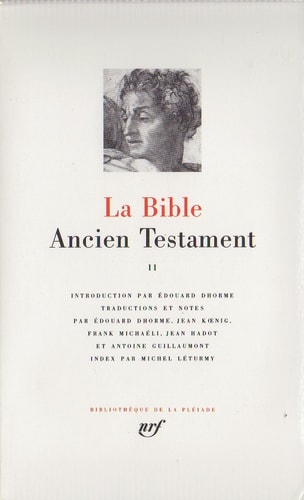LA BIBLE T2, de Edouard Dhorme | portada del libro