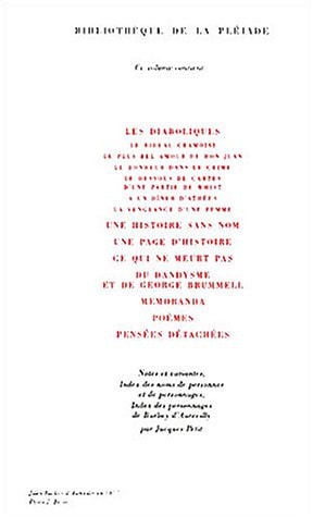 OEUVRES ROMANESQUES COMPLETES T2, de Jules Barbey d'Aurevilly | portada del libro