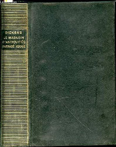 LE MAGASIN D'ANTIQUITE / BARNABE RUDGE, de Charles Dickens | portada del libro
