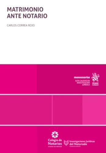 MATRIMONIO ANTE NOTARIO, de CORREA ROJO | portada del libro