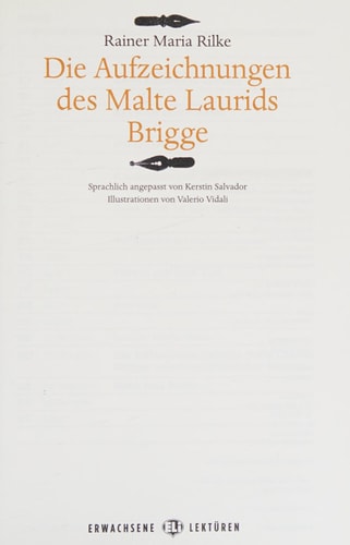 DIE AUFZEICHNUNGEN DES MALTE LAURIDS BRIGGE +, de Varios autores | portada del libro