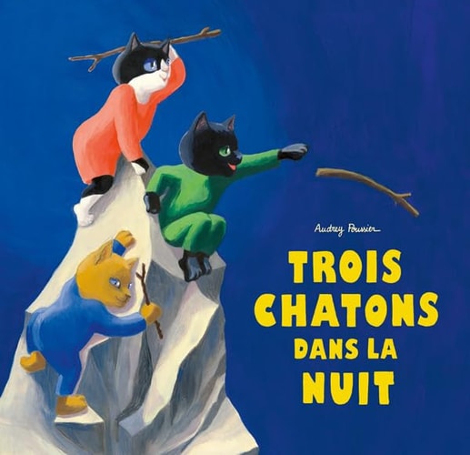ROIS CHATONS DANS LA NUIT, de Audrey Poussier | portada del libro