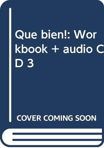 QUE BIEN 3 EJERCICIOS AUDIO CD, de Varios autores | portada del libro