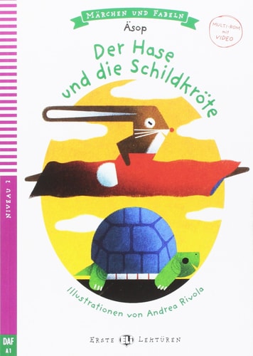 DAR HASE UND DIE SCHILDKROTE + CD - NIVEAU 2 A1, de Lisa Suett | portada del libro