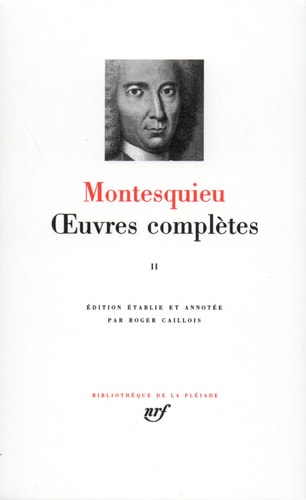 OEUVRES COMPLETES T2, de Montesquieu | portada del libro
