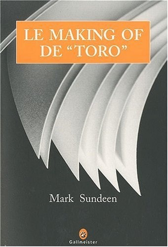 LE MAKING OF DE TORO, de Mark Sundeen | portada del libro