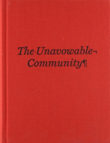 THE UNAVOWABLE COMMUNITY, de ROMA SERRANO | portada del libro