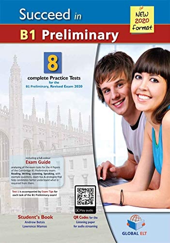 SUCCEED IN CAMB B1 PREL SB 8 TEST 2020, de Andrew Betsis | portada del libro