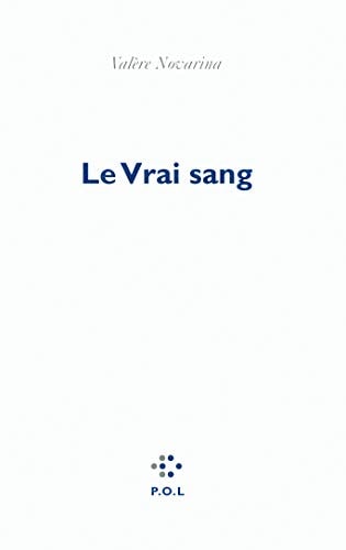 LE VRAI SANG, de Valère Novarina | portada del libro