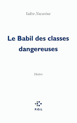 LE BABIL DES CLASSES DANGEREUSES, de Valère Novarina | portada del libro