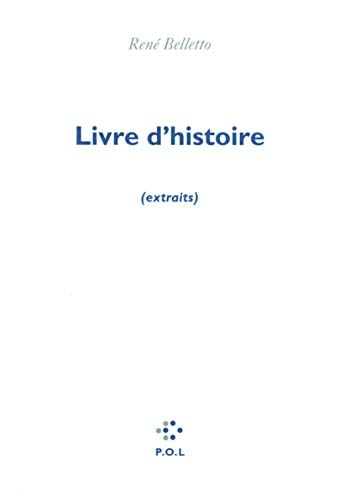 LIVRE D'HISTOIRE, de René Belletto | portada del libro