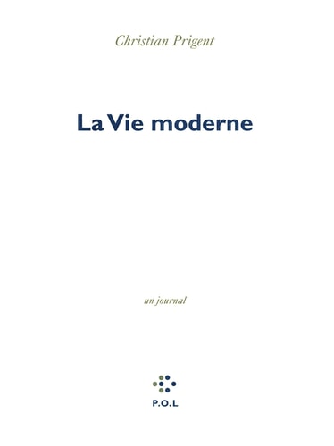 LA VIE MODERNE, de Christian Prigent | portada del libro