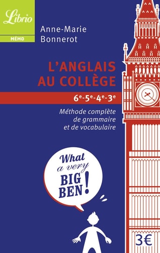 NGLAIS AU COLLEGE, de Anne-Marie Bonnerot | portada del libro
