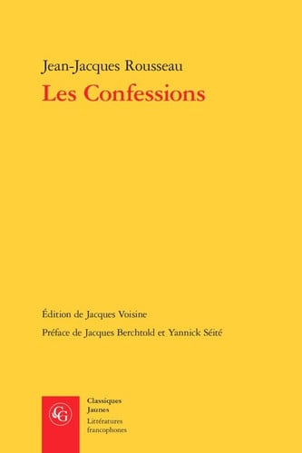 CONFESSIONS, de ROUSSEAU JEANJA | portada del libro